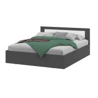 Кровать с основанием Лайт Дольче 160х200 Графит/Белый Кровать с основанием Лайт Дольче 160х200 Графит/Белый