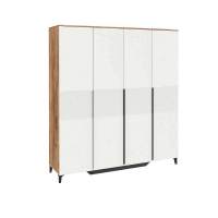 Шкаф для платья и белья 4-х дверный Белла