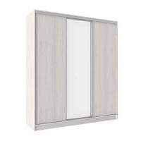 Шкаф-купе трехдверный с зеркалом 2000 Домашний Ясень Анкор светлый