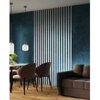 Комплект декоративных реек 40х16, белый