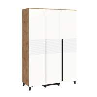 Шкаф 3-х дверный Белла, Дуб вотан, Тальк в гостиную