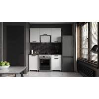 Кухня Осло, 1,6м с окапом,Карбон Фарфор