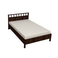 Кровать с ортопедическим основанием (дерево) Sherlock 49 Люкс 120х200, орех Кровать с ортопедическим основанием (дерево) Sherlock 49 Люкс 120х200, орех