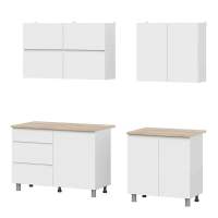 Готовая кухня Токио 2м серия 3, белая