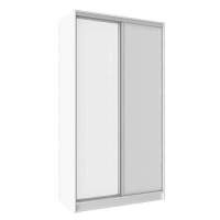 Шкаф-купе двухдверный с зеркалом 1200 Домашний Белый