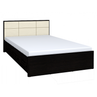 Кровать с ортопедическим основанием (металл) Амели 301 Люкс 140х200, венге Кровать с ортопедическим основанием (металл) Амели 301 Люкс 140х200, венге