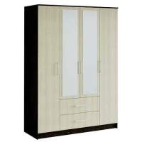 Шкаф 4-х дверный Фиеста, венге/лоредо