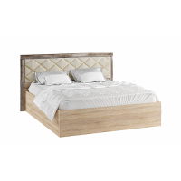 Кровать с ортопедическим основанием Мадлен 140х200, дуб шале мореный Кровать с ортопедическим основанием Мадлен 140х200, дуб шале мореный