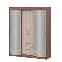 Шкаф-купе Фортуна, ясень шимо темный/ясень шимо светлый