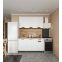 Кухня Осло, 1,5м Карбон Фарфор