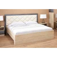 Кровать с подъемным механизмом Мадлен 140х200, дуб шале серебро Кровать с подъемным механизмом Мадлен 140х200, дуб шале серебро