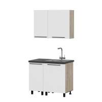 Кухня Этна 1.0 м. Комплект 3, софт вайт