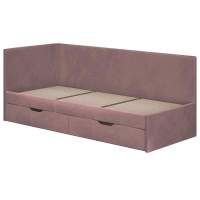 Кровать Лео КР-49, Белый, Пыльная роза Кровать Лео КР-49, Белый, Пыльная роза