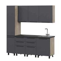 Кухня Этна 2.0 м. Комплект 1, софт графит