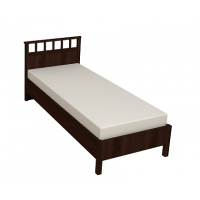 Кровать с ортопедическим основанием (дерево) Sherlock 50 Люкс 90х200, орех Кровать с ортопедическим основанием (дерево) Sherlock 50 Люкс 90х200, орех