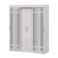 Шкаф-купе Фортуна, ясень анкор светлый в гостиную