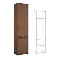 ЛШ-2 Пенал платяной с выдвижной штангой Ливорно, Орех в гостиную