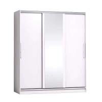 Шкаф-купе с зеркалом Strike 1800 Белый