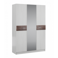 Шкаф 3-х створчатый Мадлен (Дуб бомонд какао) в гостиную