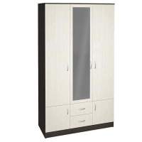 Шкаф трехстворчатый Ронда ШК-3, венге/дуб белфорд