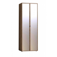 Шкаф для одежды с зеркалами Nature 54, дуб табачный