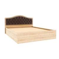 Кровать с настилом ЛДСП Дели 140х200, дуб сонома/шоколад Кровать с настилом ЛДСП Дели 140х200, дуб сонома/шоколад