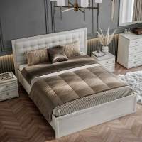 Кровать с мягкой спинкой и основанием 160х200 Александрия Кровать с мягкой спинкой и основанием 160х200 Александрия