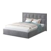 Кровать с ортопедическим основанием Белла 140х200, серый