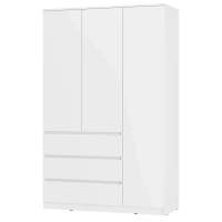 Шкаф 3-х створчатый Симпл ШК-08, Белый