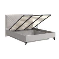 Кровать 140х200 с подъемным механизмом и мягким изголовьем Кашемир Кровать 140х200 с подъемным механизмом и мягким изголовьем Кашемир