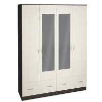 Шкаф для одежды и белья Ронда ШК-4, венге/дуб белфорд в гостиную