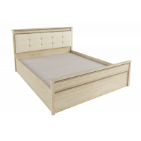 Кровать с настилом ЛДСП Ливорно ЛКР-1 160х200, дуб