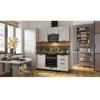 Готовая кухня Сканди 1.6 м, бетон пайн