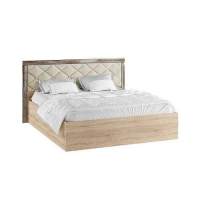 Кровать с настилом ЛДСП Мадлен 140х200, дуб шале мореный Кровать с настилом ЛДСП Мадлен 140х200, дуб шале мореный