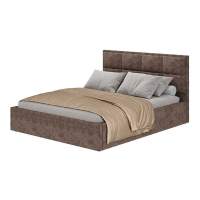 Кровать 160х200 с реечным настилом Линда, мустанг Кровать 160х200 с реечным настилом Линда, мустанг