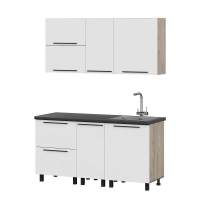 Кухня Этна 1.6 м. Комплект 2, софт вайт