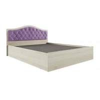 Кровать с настилом ЛДСП Дели 160х200, дуб молочный/сирень Кровать с настилом ЛДСП Дели 160х200, дуб молочный/сирень