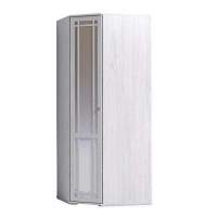 Шкаф угловой с зеркалом Sherlock 10, ясень светлый