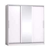 Шкаф-купе с зеркалом Strike 2000 Белый