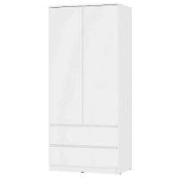 Шкаф двухстворчатый Симпл ШК-03, белый