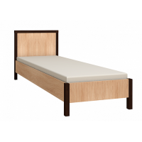 Кровать с ортопедическим основанием (дерево) Bauhaus 5 90х200, дуб сонома Кровать с ортопедическим основанием (дерево) Bauhaus 5 90х200, дуб сонома