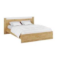 Кровать с настилом ДСП Адель 140х200, белый/дуб крафт Кровать с настилом ДСП Адель 140х200, белый/дуб крафт