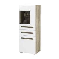 Шкаф для посуды Наоми ШК-24, белый глянец в гостиную