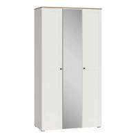 Шкаф для одежды 13.336.03, Белый шагрень, Дуб золотой в гостиную