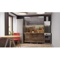 Кухня Танго 1.6м., Шале серебро; Шале дуб мореный