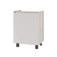 Шкаф под мойку без столешницы Берген Лайт 6м1 0,6м, Дуб смоки, Кашемир