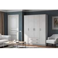 Шкаф для одежды ШК 1, ясень анкор светлый в гостиную