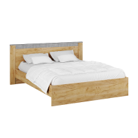 Кровать с настилом ДСП Адель 140х200, дуб крафт/ателье Кровать с настилом ДСП Адель 140х200, дуб крафт/ателье