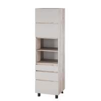 Пенал под духовку Берген Лайт 6п1 0,6м, Дуб смоки, Кашемир