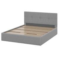 Кровать с основанием двойная №4, Серый Кровать с основанием двойная №4, Серый
